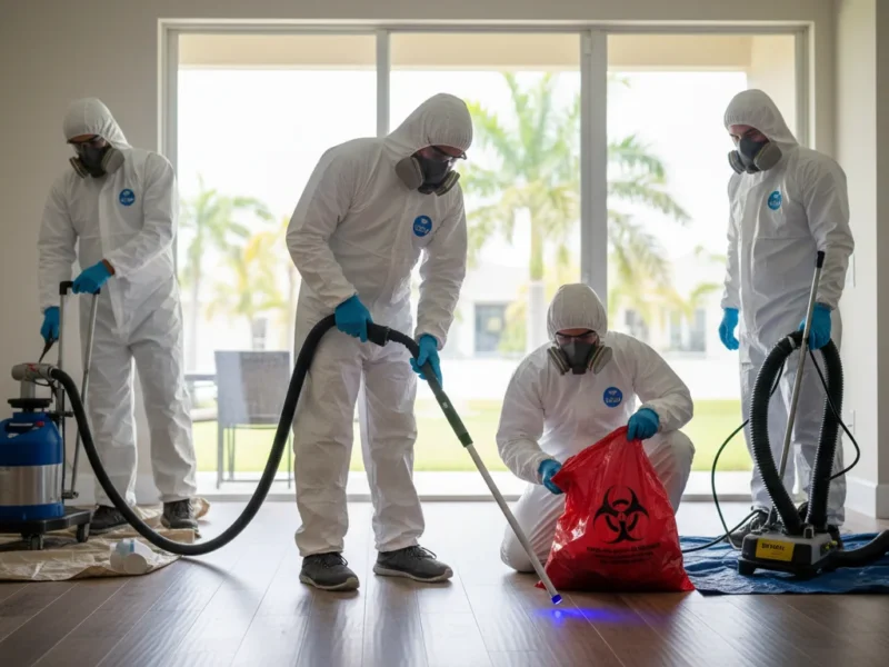 Unattended Death Cleanup Steps Cape Coral FL